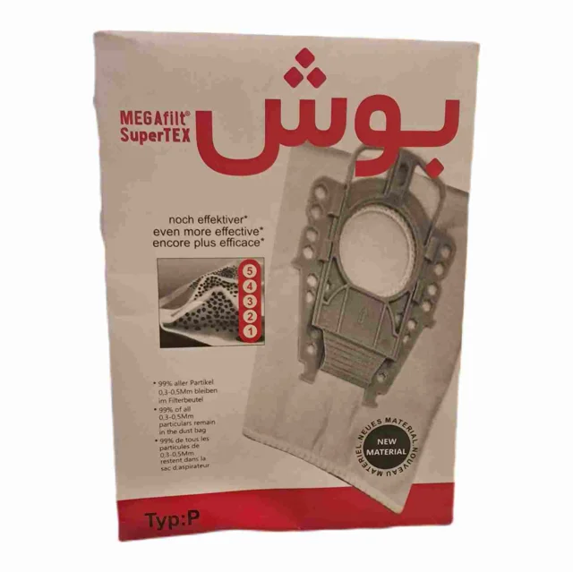 پاکت جاروبرقی بوش typ:p بسته ۵ عددی