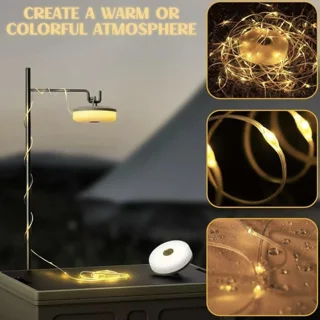 چراغ کمپینگ شارژی ریسه ای string lights مدل YD-2314