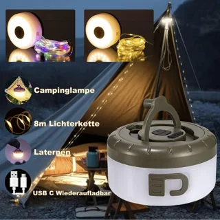 چراغ کمپینگ شارژی ریسه ای string lights مدل YD-2314