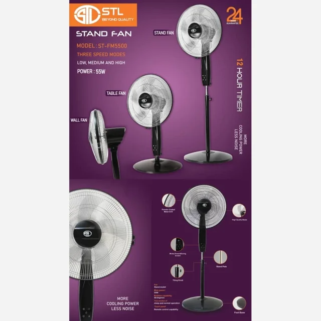 پنکه ایستاده اس تی ال مدل ST-FM7500