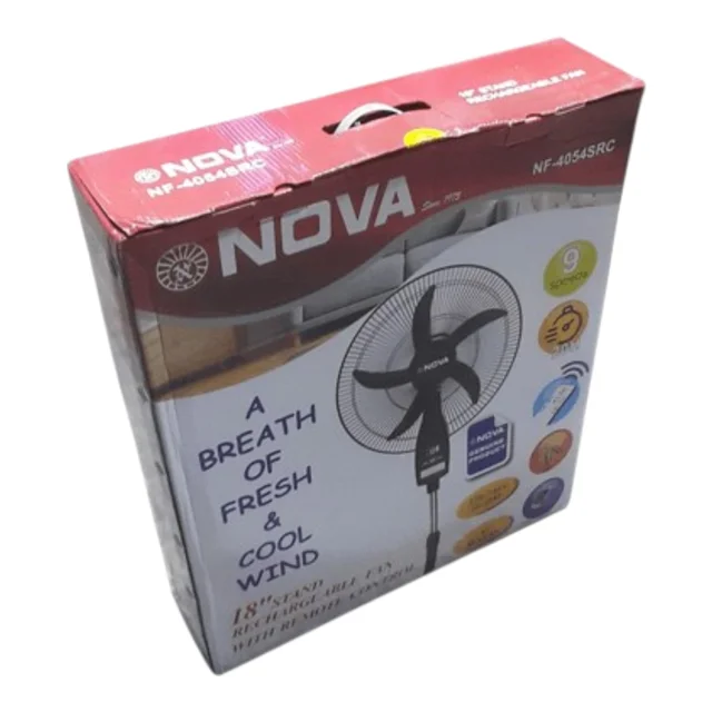 پنکه ایستاده برقی و شارژی نوا NOVA NF-4054SRC