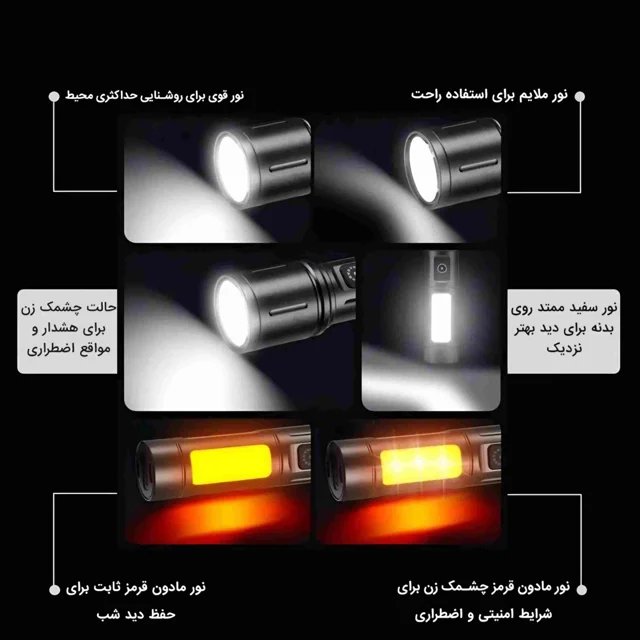 چراغ قوه دستی NB مدل 603 با نور مهتابی