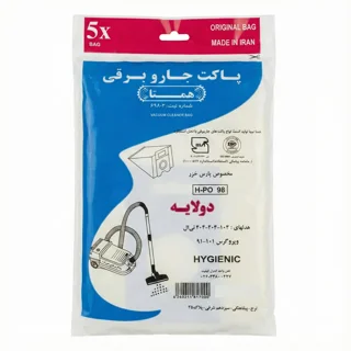پاکت جاروبرقی همتا مدل H-PO 98 مناسب پارس خزر 104 بسته 5 عددی